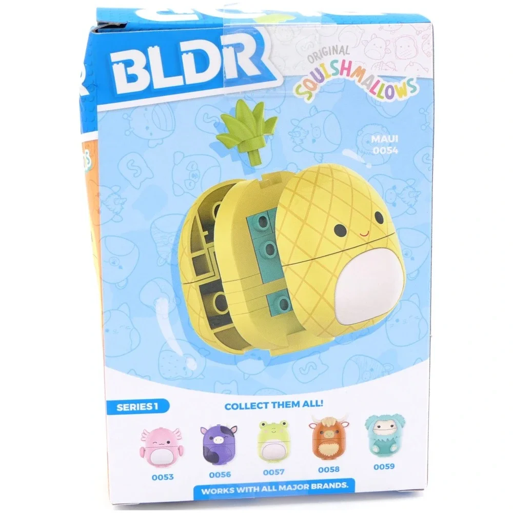 BLDR Original Squishmallows Squishbrik Series 1 Maui the Pineapple 23 Pcs 0054